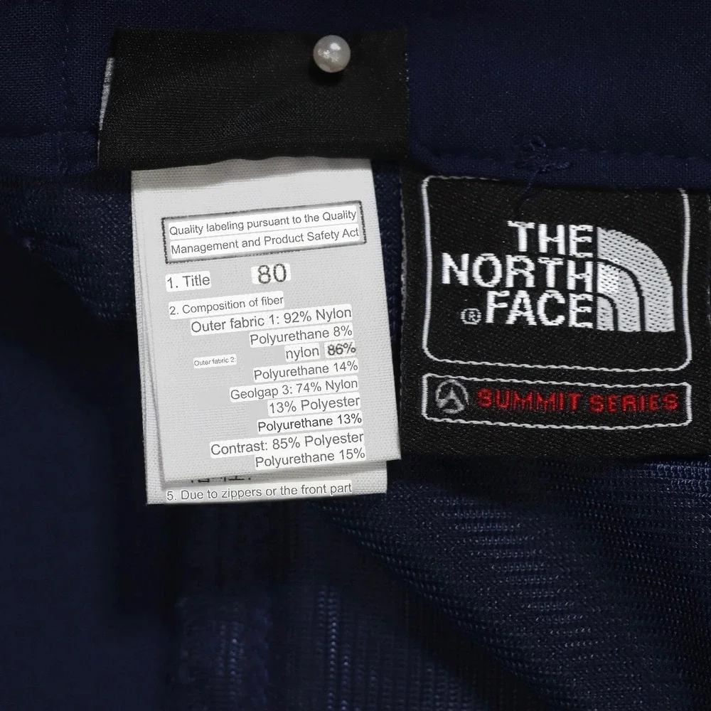 The North Face Summit Series Hiking Pants Mens 80 Blue Schoeller NanoSphere Tech